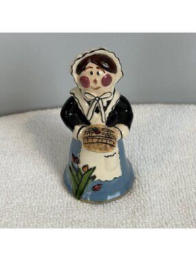 Blue Sky Clayworks Heather Goldminc Pilgrim Pepper Shaker Female Woman 2003